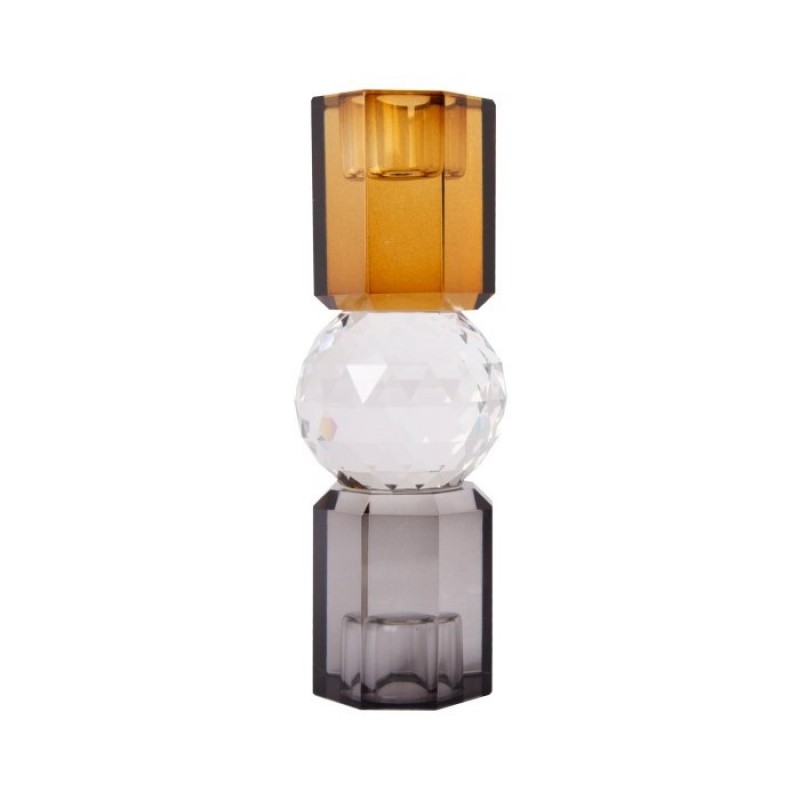 CRYSTAL CANDLE STAND MIX COLOR    - CANDLE HOLDERS